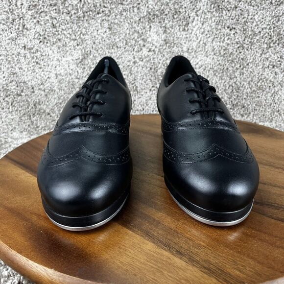 Capezio Roxy Tap Women Size 13 M Professional Dance Shoes Black Leather 960 - Picture 3 of 13